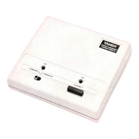 Tandy DCM-6 Operation Manual