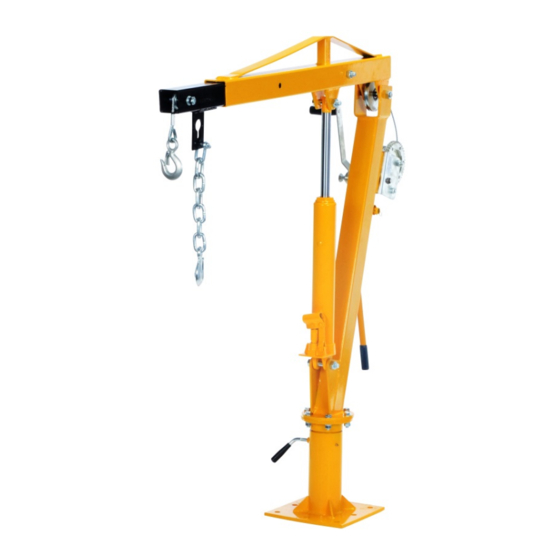 Vestil WTJ-4 Series Instruction Manual