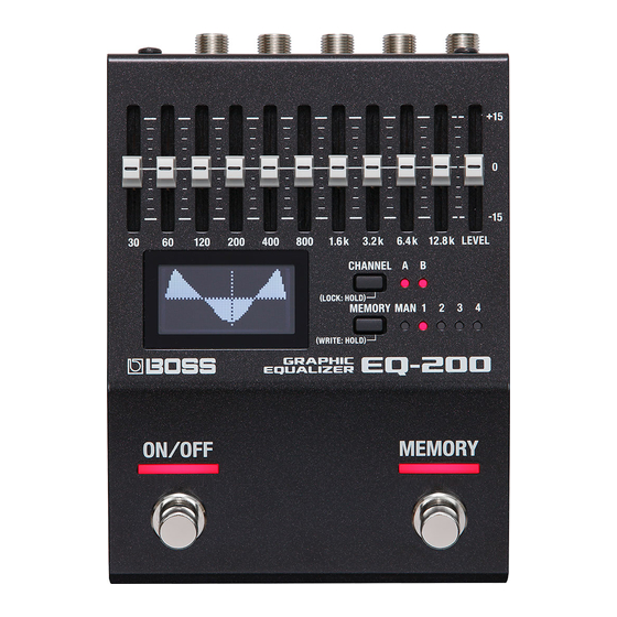 Boss EQ-200 Owner's Manual