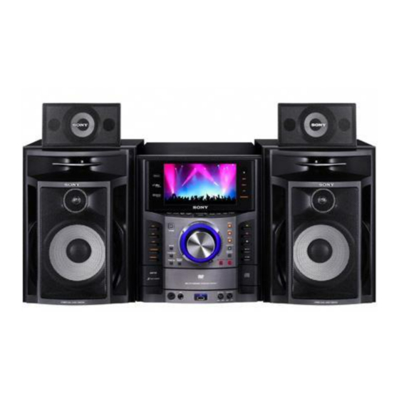 Sony HCD-GZR999D Service Manual