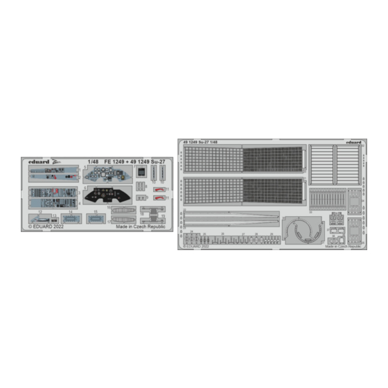 Eduard 49 1249 Quick Start Manual