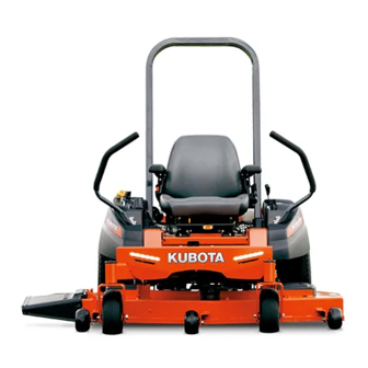 Kubota ZG124E-AU Operator's Manual