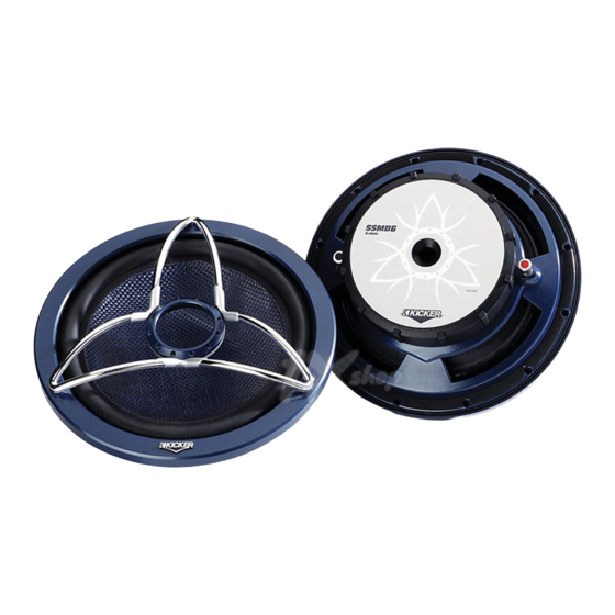 Kicker SSMB6 Owner's Manual