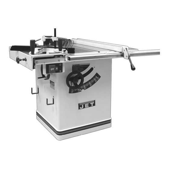 Jet SuperSaw JWSS-10CS Operating Instructions And Parts Manual