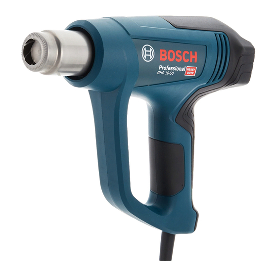 Bosch GHG 16-50 Manuals