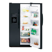 GE HSS25GFTBB - 25.0 cu. Ft. Refrirator User Manual