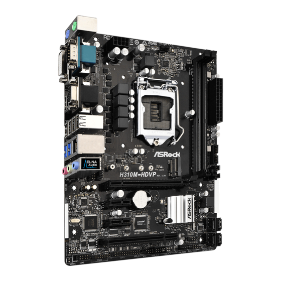 ASROCK H310M-HDVP Manual