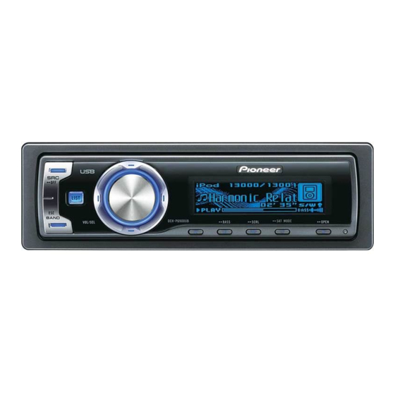 Pioneer DEH-P690UB Installation Manual