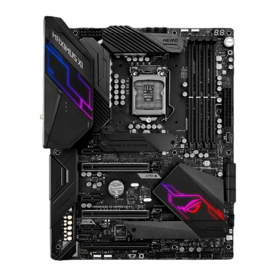 ekwb EK-FB ASUS Maximus XI HERO Installation Manual
