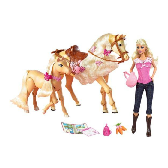 Mattel Barbie Tawny & Baby Doll Horse Gift Set Instructions