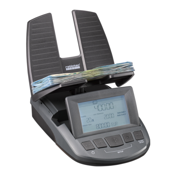 ratiotec Money Scale RS 2000 User Manual