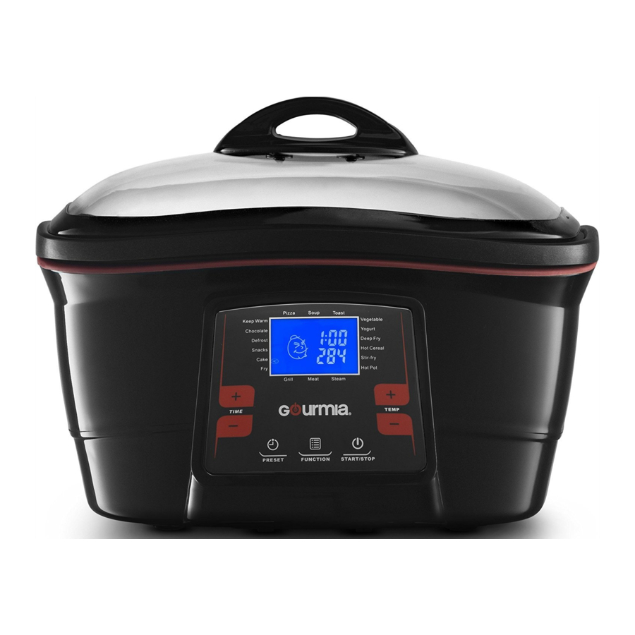 Gourmia GMC780 - Multicooker Manual