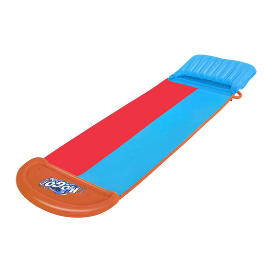 Bestway H2OGO! Tsunami Splash Ramp Triple Slide Owner's Manual