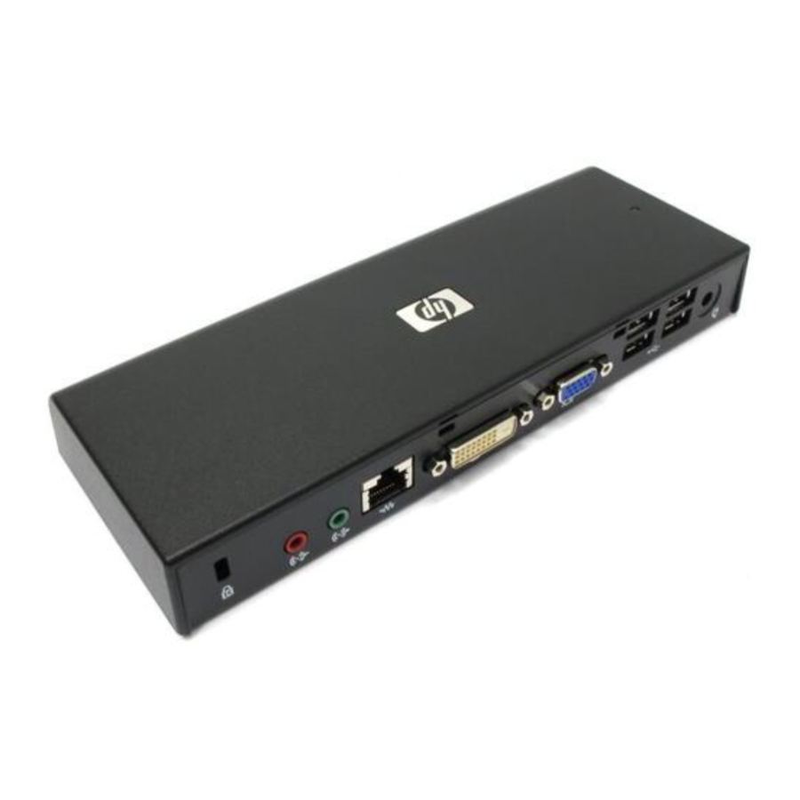 HP USB Docking Station Manual
