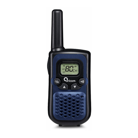 Oricom PMR780 Handheld UHF Radio Manuals