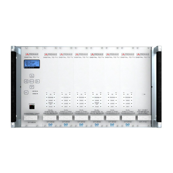 Promax DT-232 Instructions For Assembly And Connection