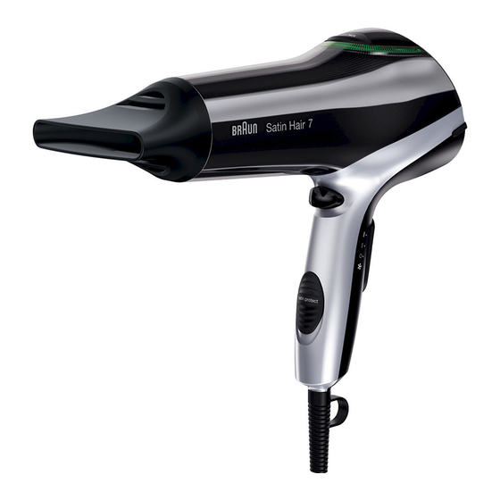 Braun Satin Hair 7 HD 730 Manuals