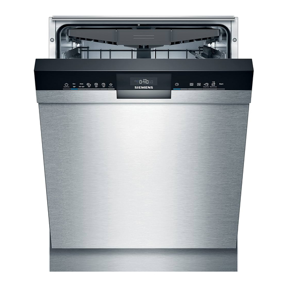 Siemens SE43HS60CE Dishwasher Manuals