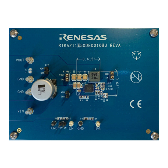 Renesas RTKA211450DE0010BU Manual