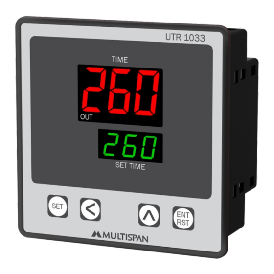 MULTISPAN UTR-1033 Manual