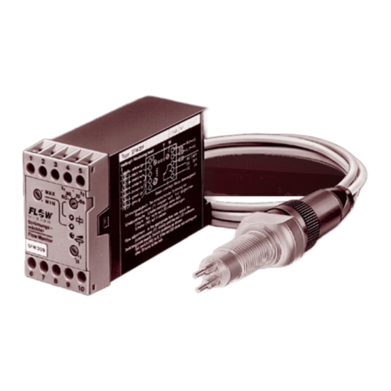 Flow vision SFW209 Instructions For Installation Manual