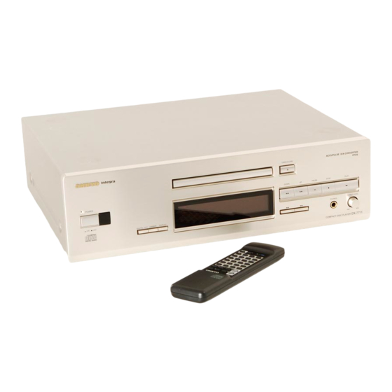 Onkyo DX-7911 Instruction Manual