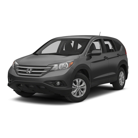 Honda CR-V Owner's Manual