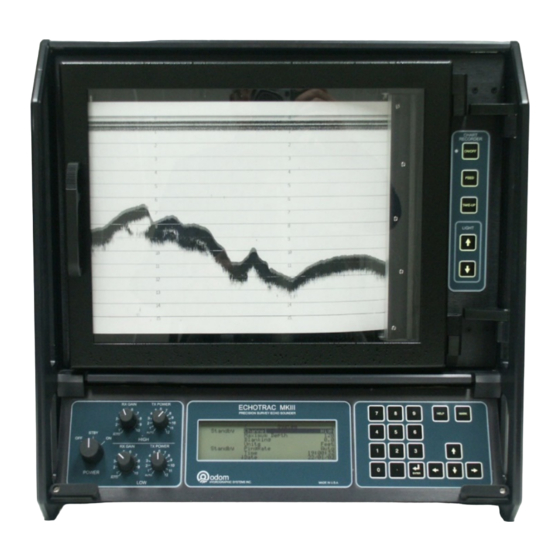 Teledyne Echotrac MKIII Operator's Manual