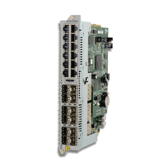 Allied Telesis AT-MCF2000 Series Installation Manual