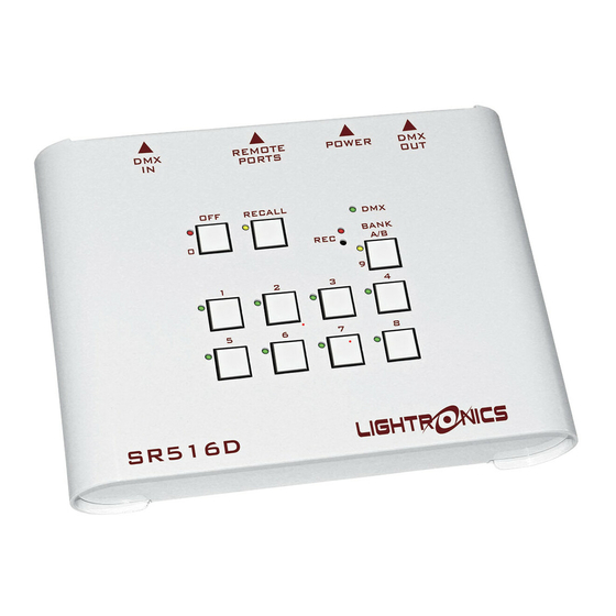 Lightronics SR516D Owner's Manual