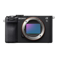 Sony a7CII Help Manual