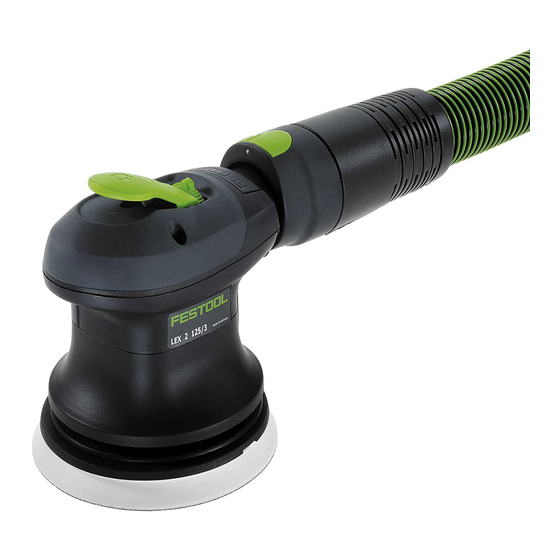 Festool LEX 2 125/3 Operating Instructions Manual