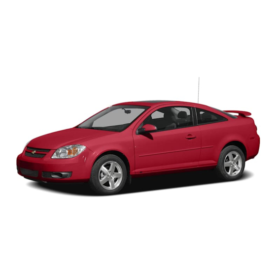 Chevrolet cobalt 2009 Getting To Know Manual