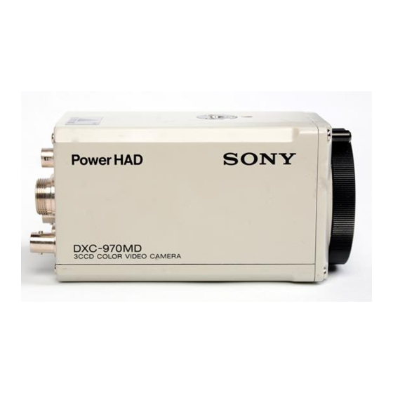 Sony DXC-970MD Manuals