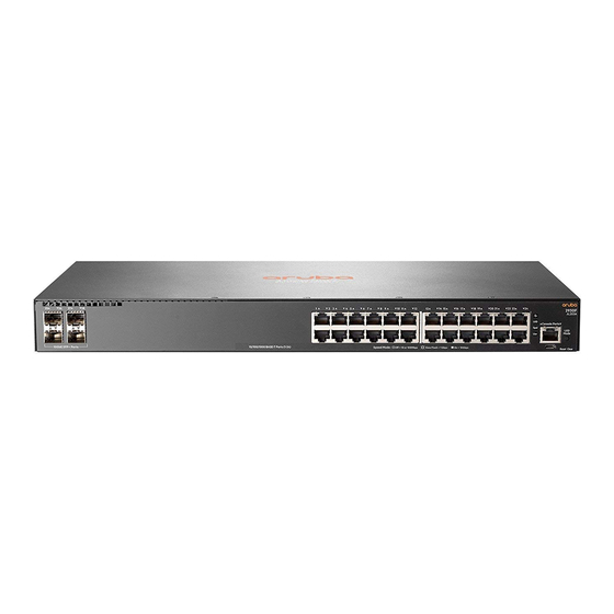 HPE Aruba 2930F 48G Setup Manual And Safety/Regulatory Information