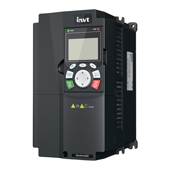 INVT Goodrive350 Series Operation Manual