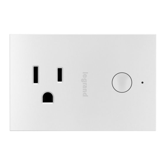 LEGRAND radiant WNP10 Quick Start Manual