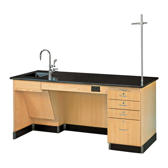 DIVERSIFIED WOODCRAFTS ADA INSTRUCTOR DESK 1214K-L-ADA Series Assembly Instructions Manual