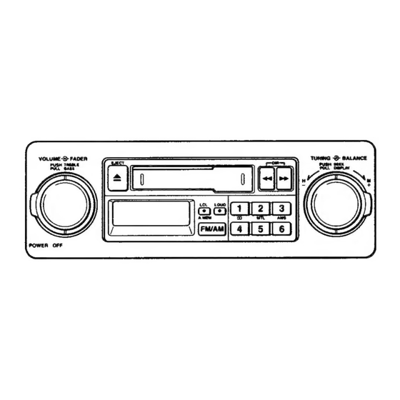 Sony XR-2500 Operating Instructions Manual