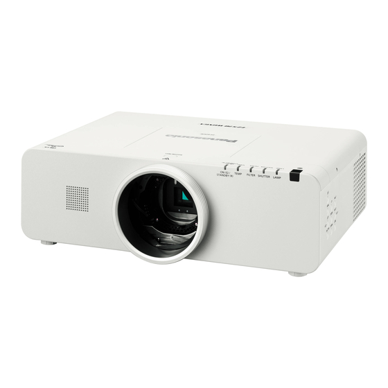 User Manuals: Panasonic PT-EZ570UL WUXGA LCD Projector