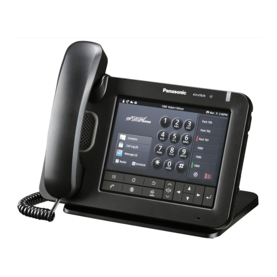 Panasonic KX-UT670 Admin Manual