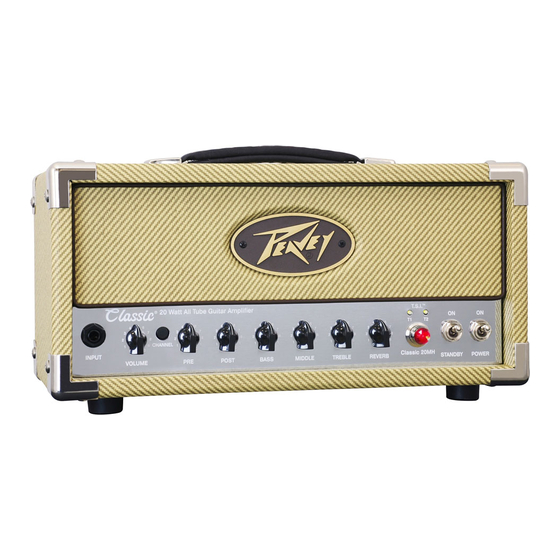 Peavey Classic 20 MH Operating Manual