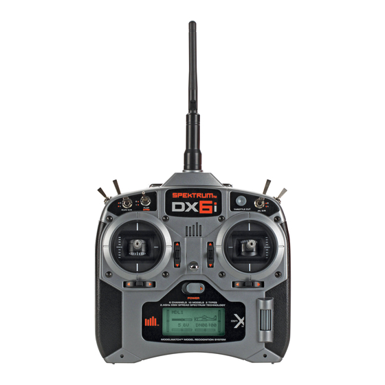 Spectrum DX6i Quick Start Manual