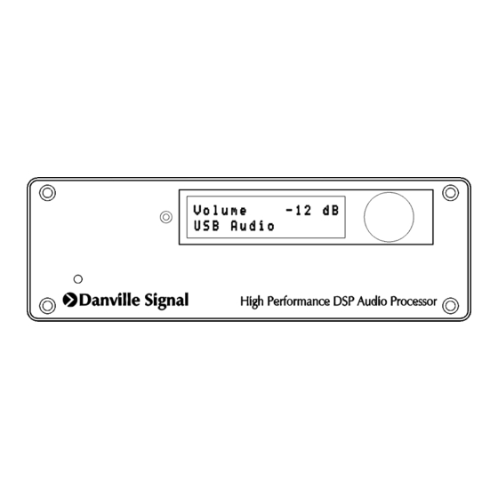Danville Signal Processing dspMusik 2/8 Manuals