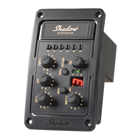 Shadow SH 4020 A Owner's Manual