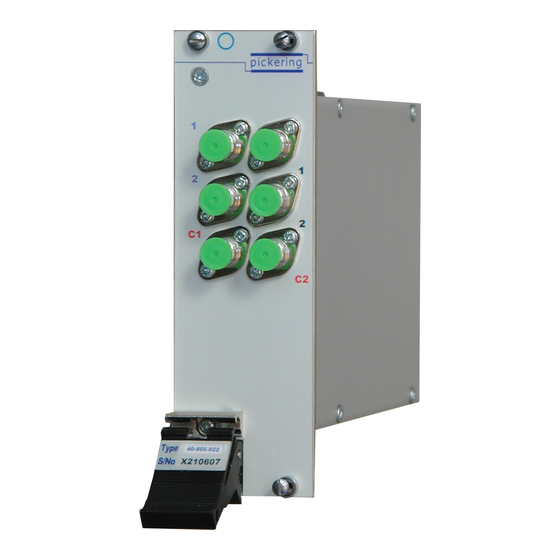 Pickering PXI 40-855 User Manual