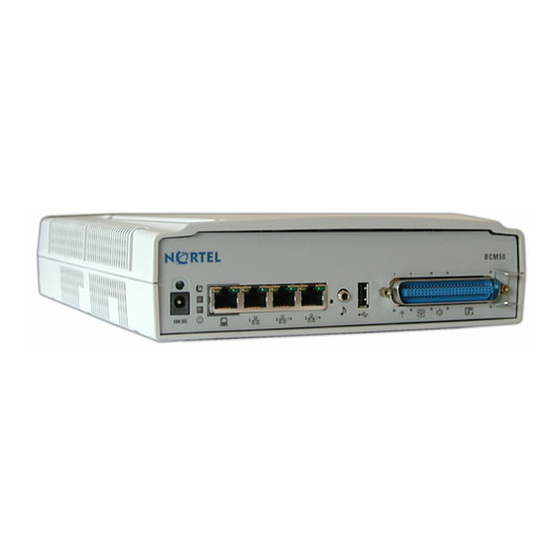 Nortel BCM50 3.0 Quick Start Manual