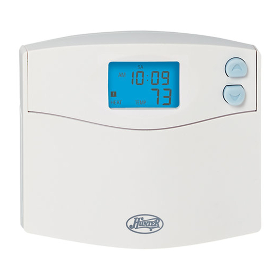Hunter 44155C - Set & Save Programmable Thermostat Owner's Manual