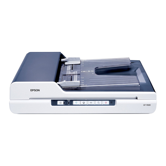 Epson GT 1500 - WorkForce - Flatbed Scanner Notices And Warranty