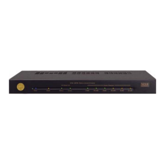 MSB TECHNOLOGY GOLD LINK DAC III USER MANUAL Pdf Download | ManualsLib